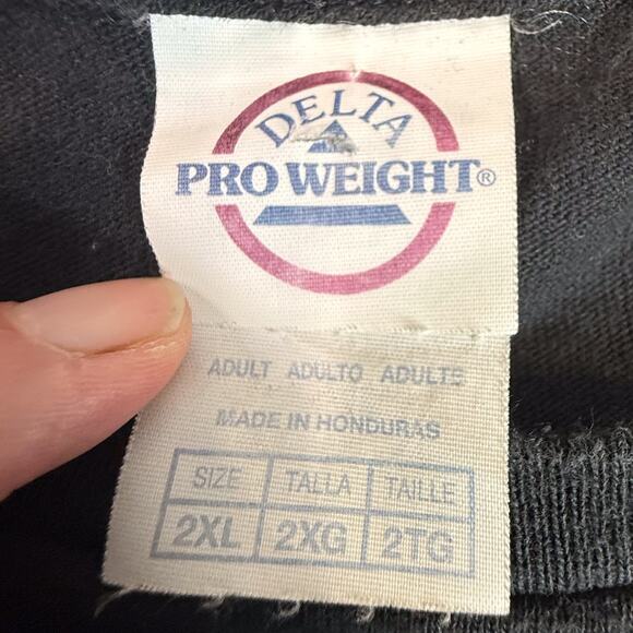 Vintage RAM Logo Graphic Tee Dodge Ram Truck Black 2XL Delta ProWeight - Picture 3 of 5